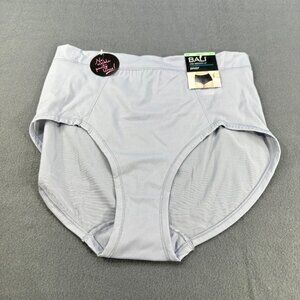 Bali Women's Size XL 8 Panty Brief One Smooth U Stretch Gray New With Tags